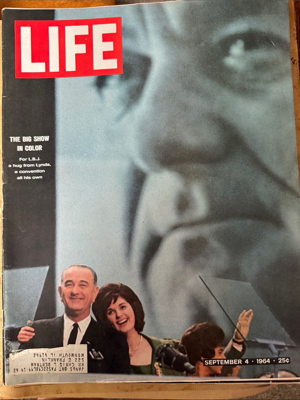 LIFE Magazine Sept 4, 1964 Cover - Red & Black